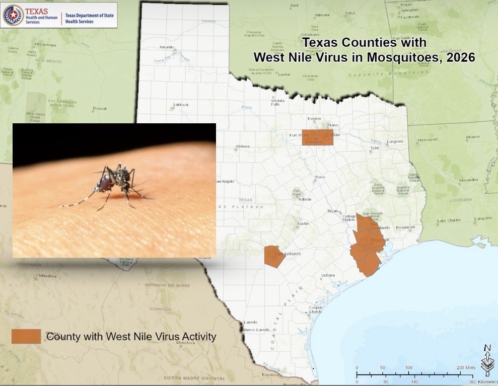 West Nile Virus Detected in Nearby Counties