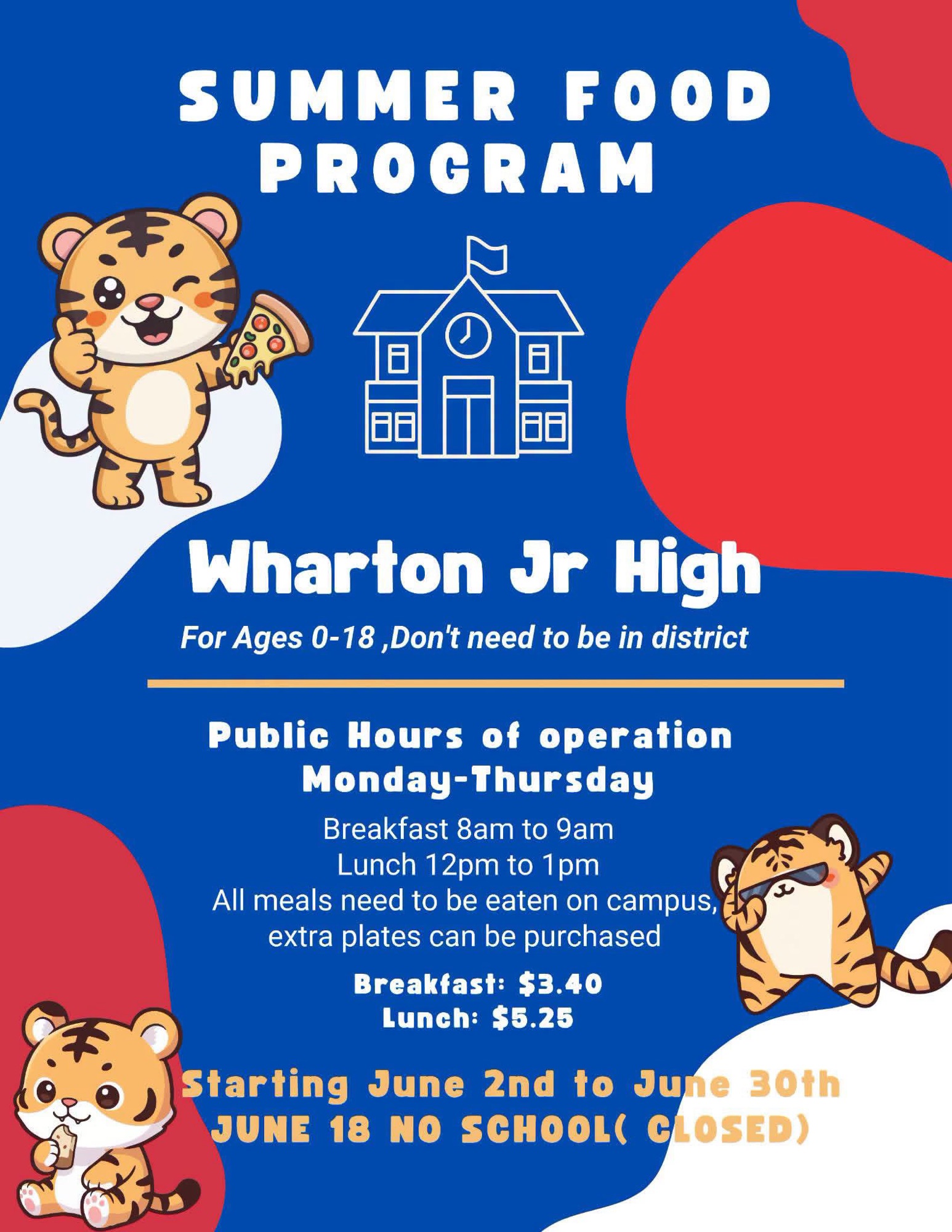 Wharton ISD Opens Summer Feeding Program for Local Youth