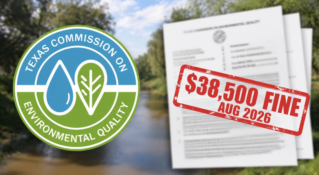 Boling MWD Reaches $38,500 TCEQ Settlement Over Expired Permit