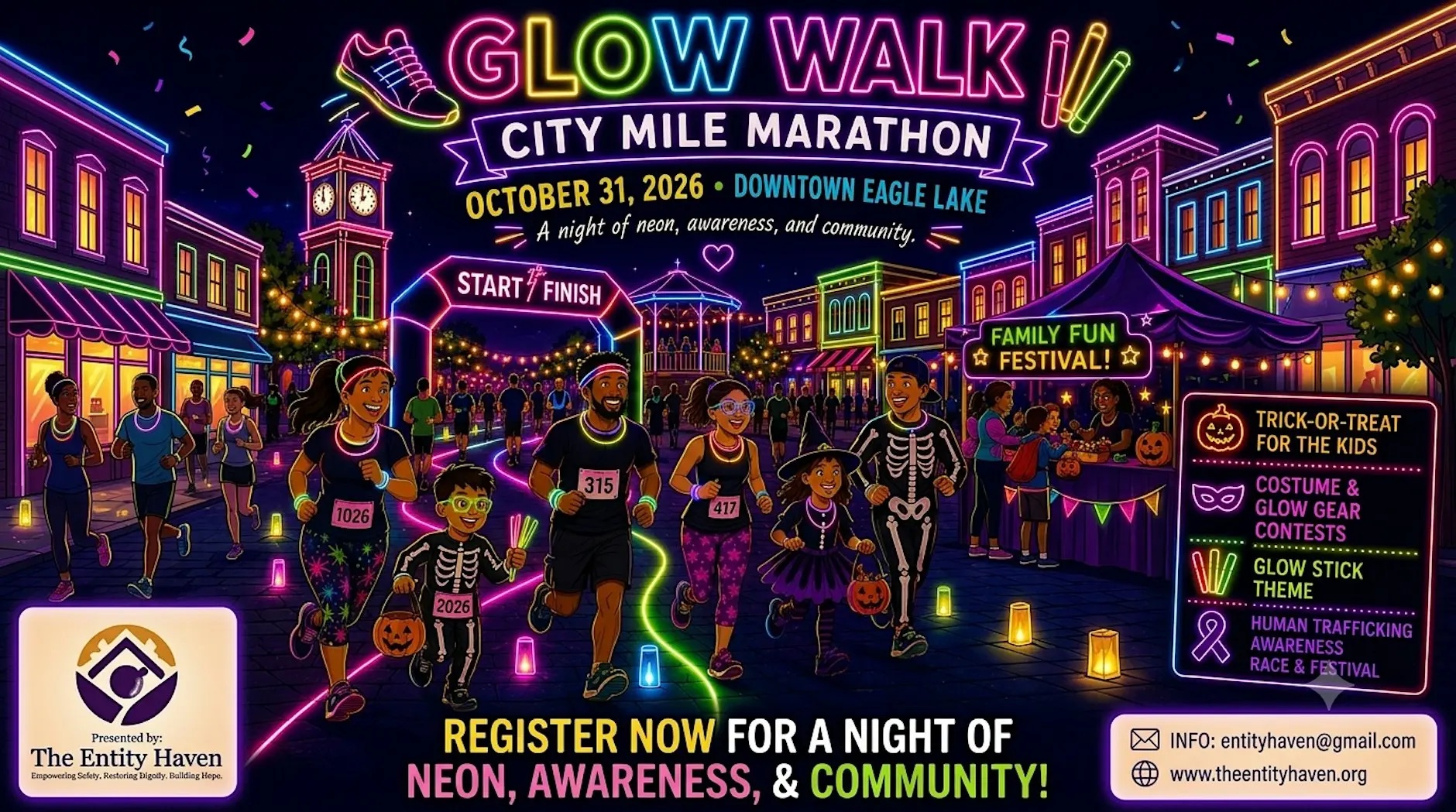 Eagle Lake Glow Walk to Shine Light on Human Trafficking
